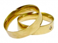 PAR DE ALIANÇA OURO 18K