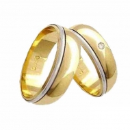 PAR DE ALIANÇA OURO 18K