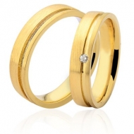 PAR DE ALIANÇA OURO 18K