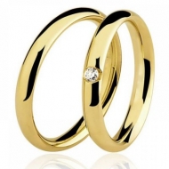 PAR DE ALIANÇA OURO 18K