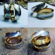 PAR DE ALIANÇA 18K