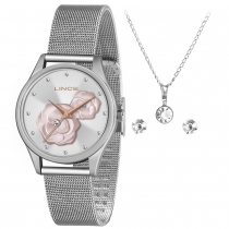 RELÓGIO LINCE COM CONJUNTO FOLHEADO